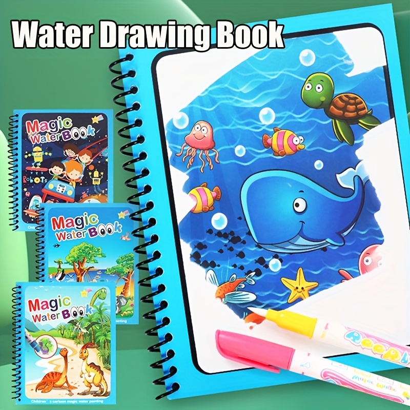 Reusable Water Magic Coloring Book - Magisches Buch Wasser Zeichnung Montessori Spielzeug