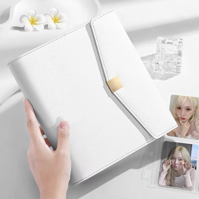 Kpop Photo Card Binder 3 Inch - Leichtes, luxuriöses Platin-Notizbuch im A5-Format, K-Pop-Fotokarte,