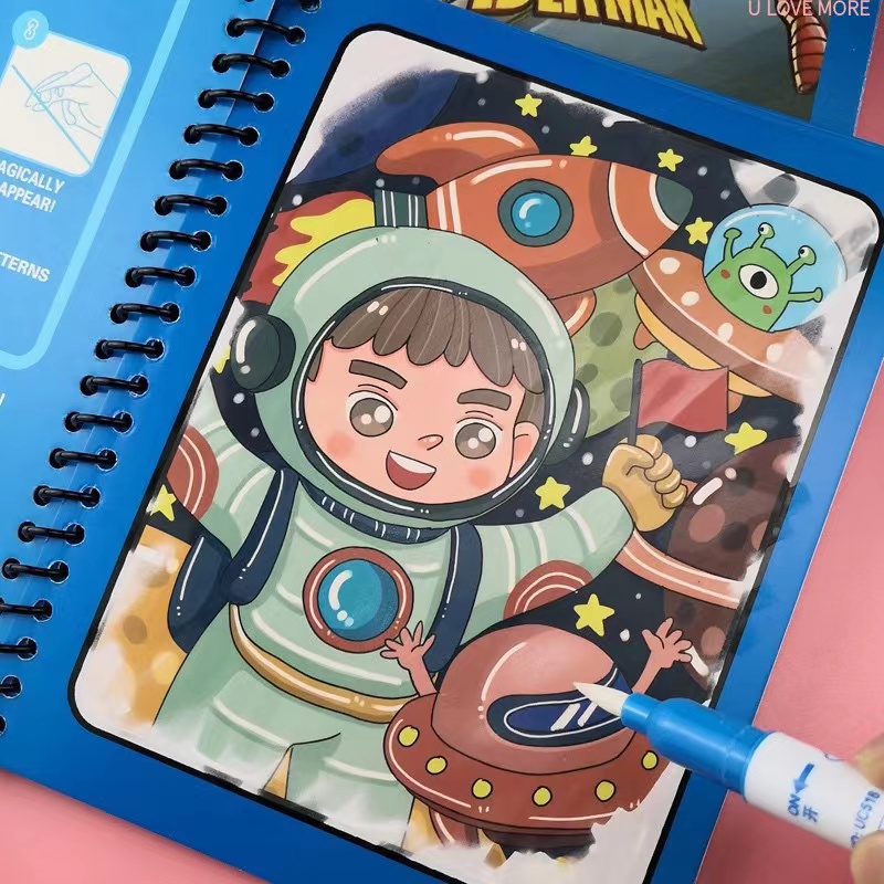 Reusable Water Magic Coloring Book - 1 Stück magisches Buch Wasser Zeichnung