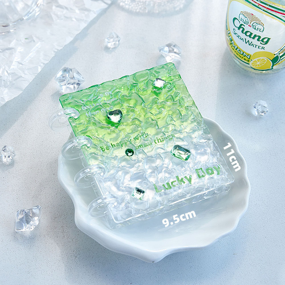 Kpop Photo Card Binder 3 Inch - Wasserwellen-Gradient Acryl-Fotokartenbinder 3 Zoll Kpop-Fotokartenhalter Sammelalbum