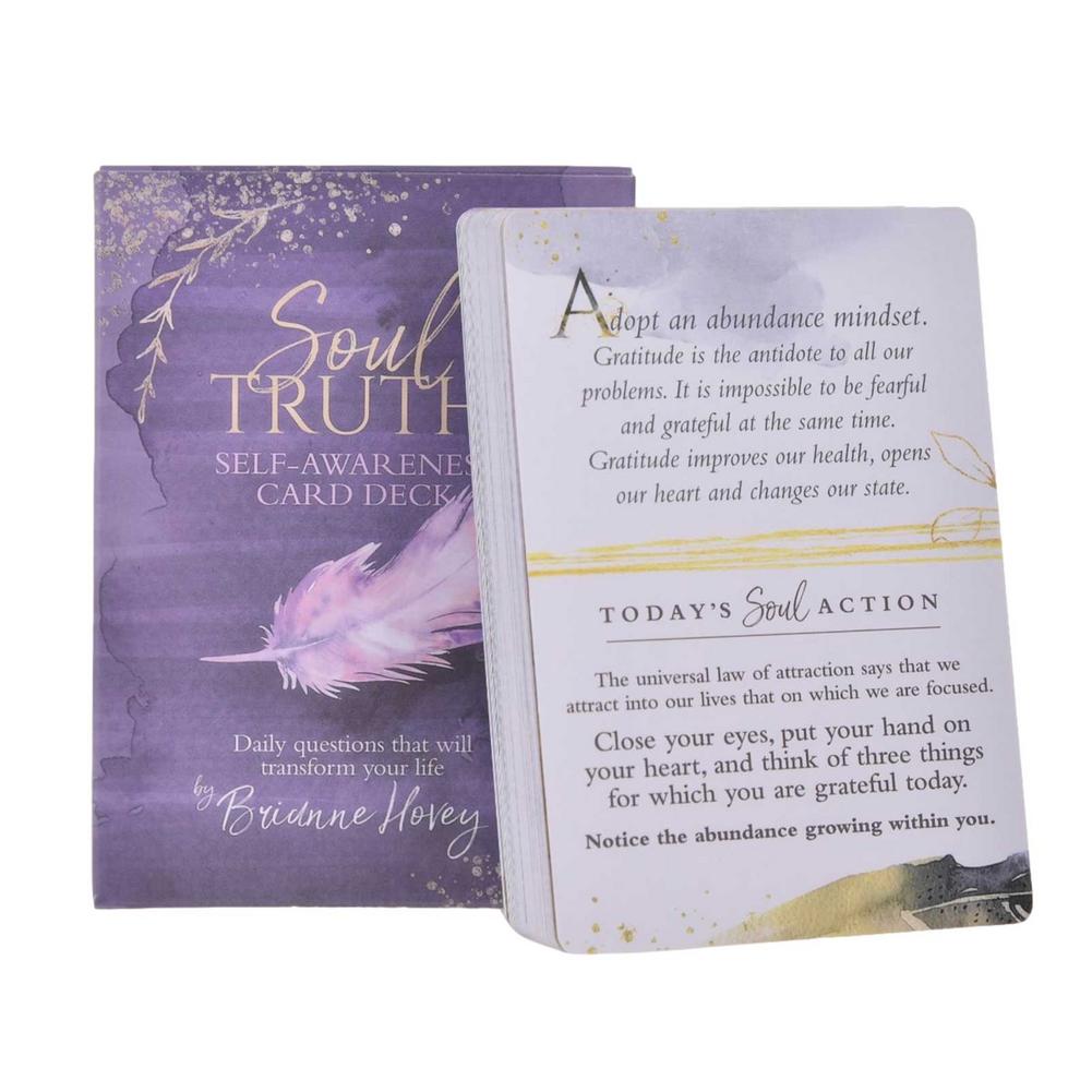 Tarot Deck With Guidebook - Soul Truth Self-Awareness-Kartendeck, tägliche Fragen, die
