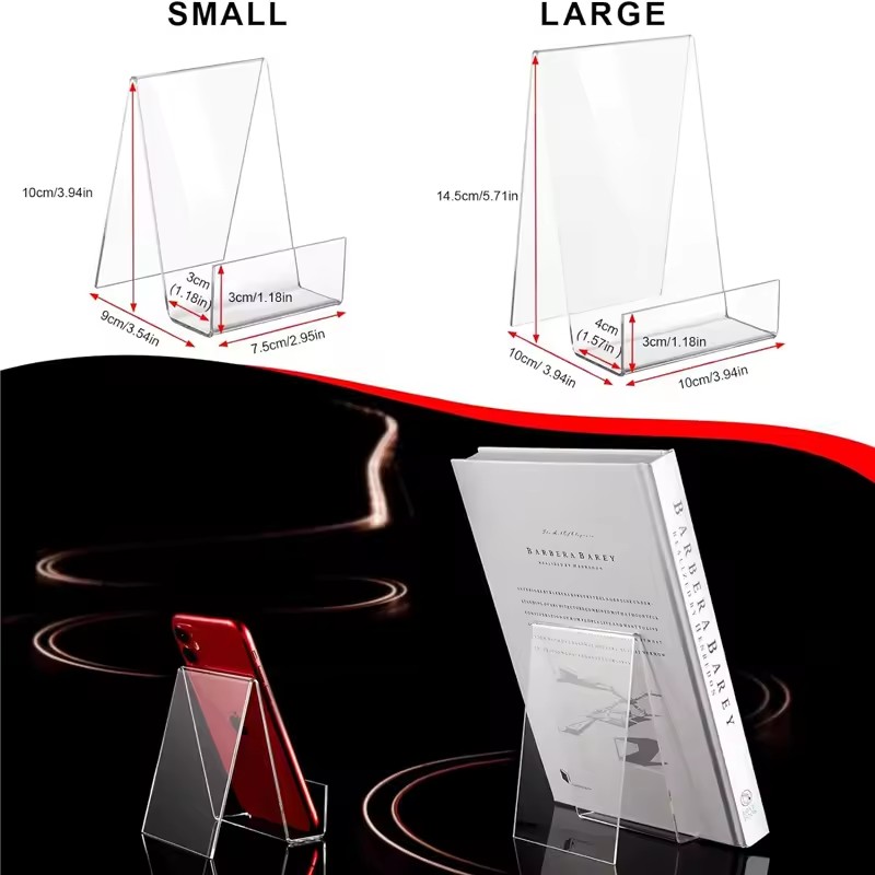 4 stücke Acryl Buch Stehen Buc – Clear Acrylic Book Stand Holder Bewertung und Preis