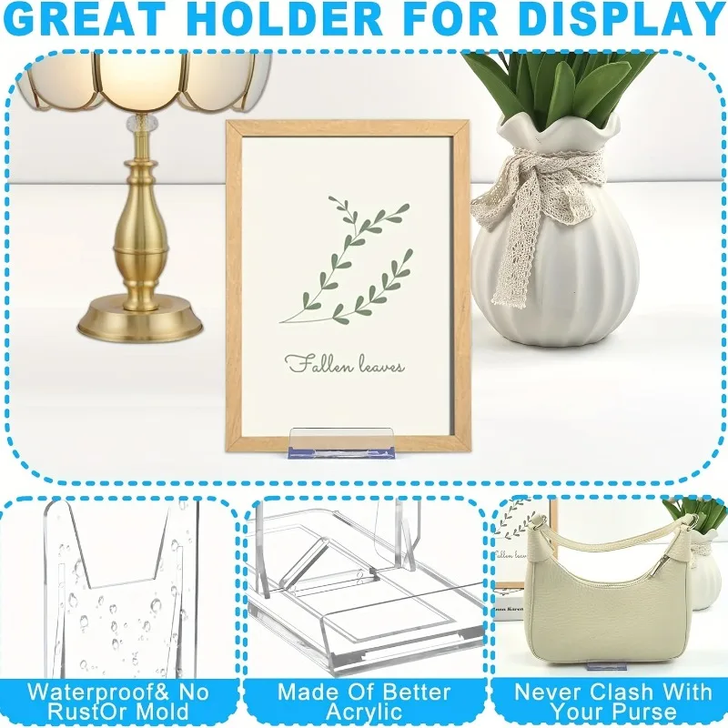 5/12 Stück Klare Acryl-Display – Clear Acrylic Book Stand Holder Bewertung und Preis