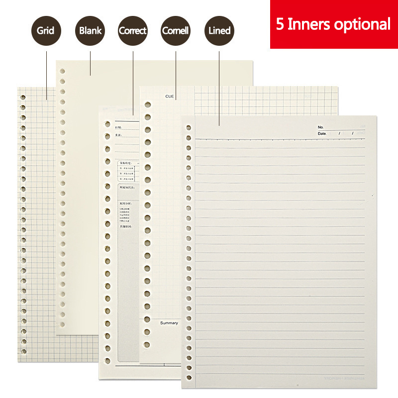 A5 B5 Linienraster, 20 Löcher, – A5 Spiral Dotted Grid Notebook Bewertung und Preis