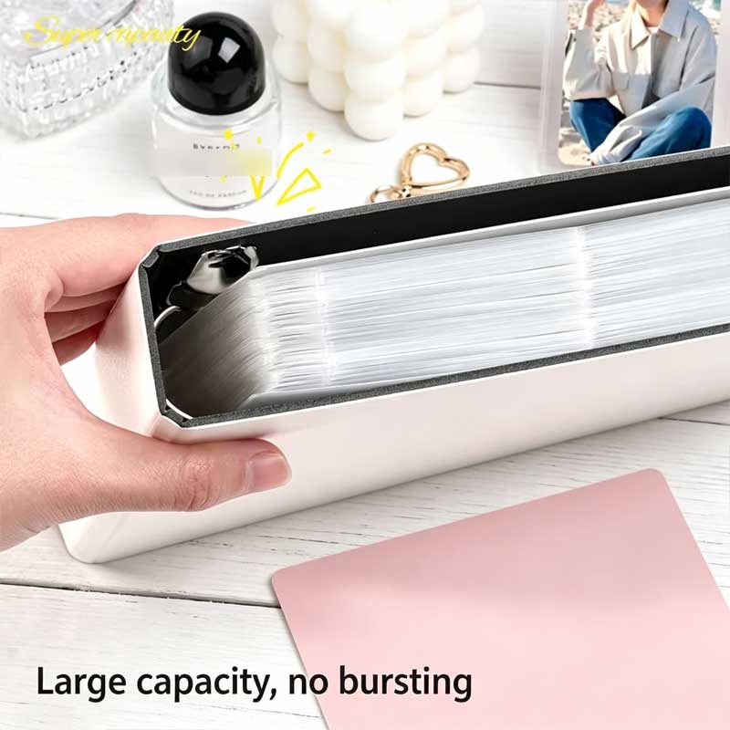 7-8 Fächer breiter A5 D-Ring-O – Kpop Photo Card Binder 3 Inch Bewertung und Preis