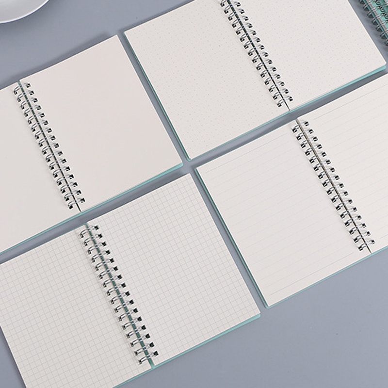A6 A5 B5 A4 Grün Spiral Buch S – A5 Spiral Dotted Grid Notebook Bewertung und Preis
