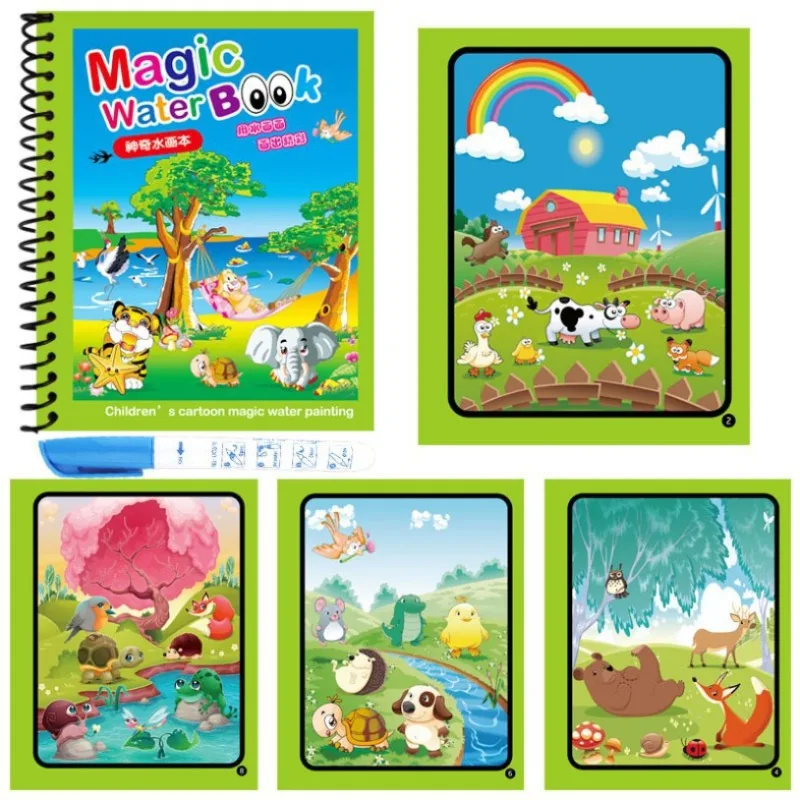 1Pc Wiederverwendbare Magie Wa – Reusable Water Magic Coloring Book Bewertung und Preis