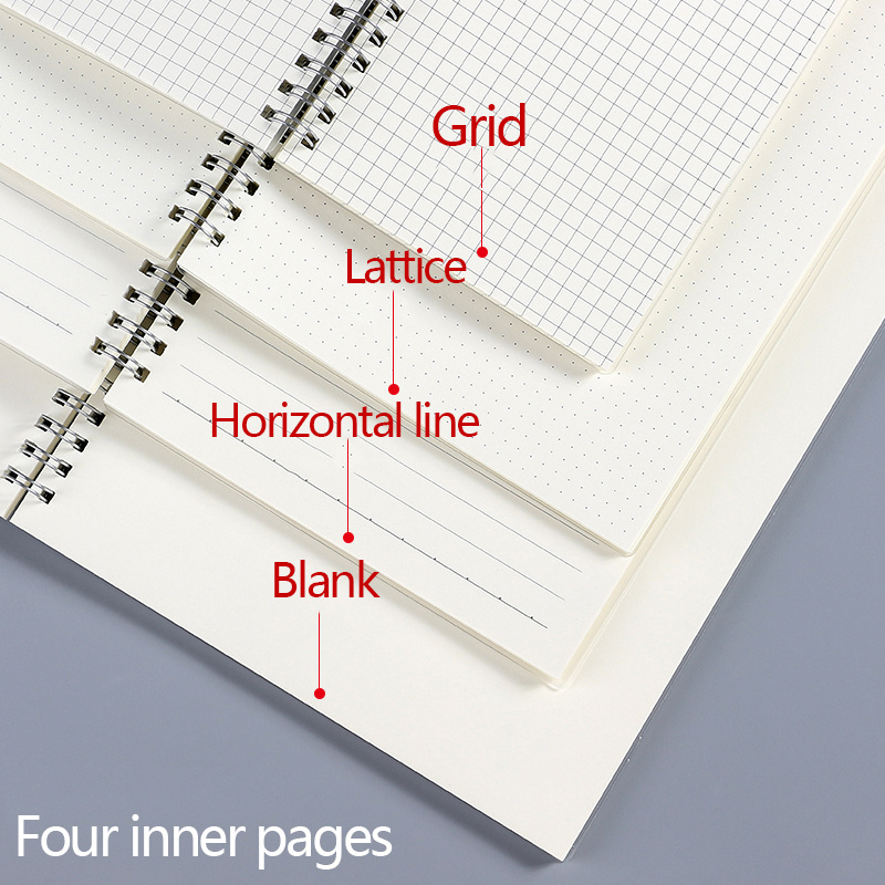 A5 A6 B5 Spiralbuch-Spulen-Not – A5 Spiral Dotted Grid Notebook Bewertung und Preis