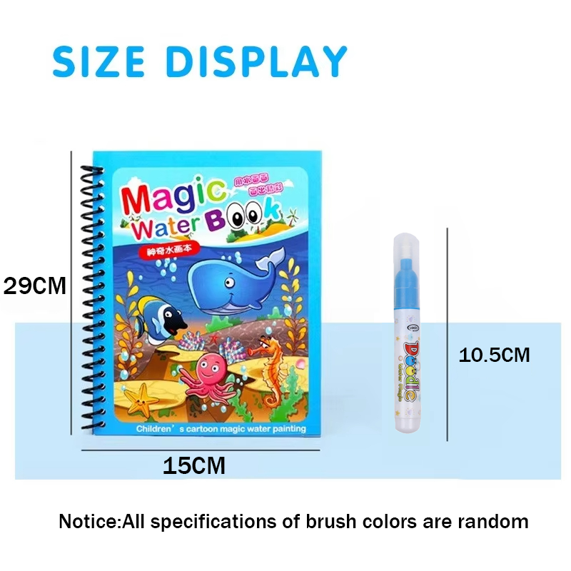 Wiederverwendbares Malbuch mit – Reusable Water Magic Coloring Book Bewertung und Preis