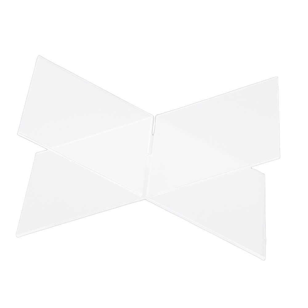 1 Set X-förmiger Acryl-Buchstä – Clear Acrylic Book Stand Holder Bewertung und Preis