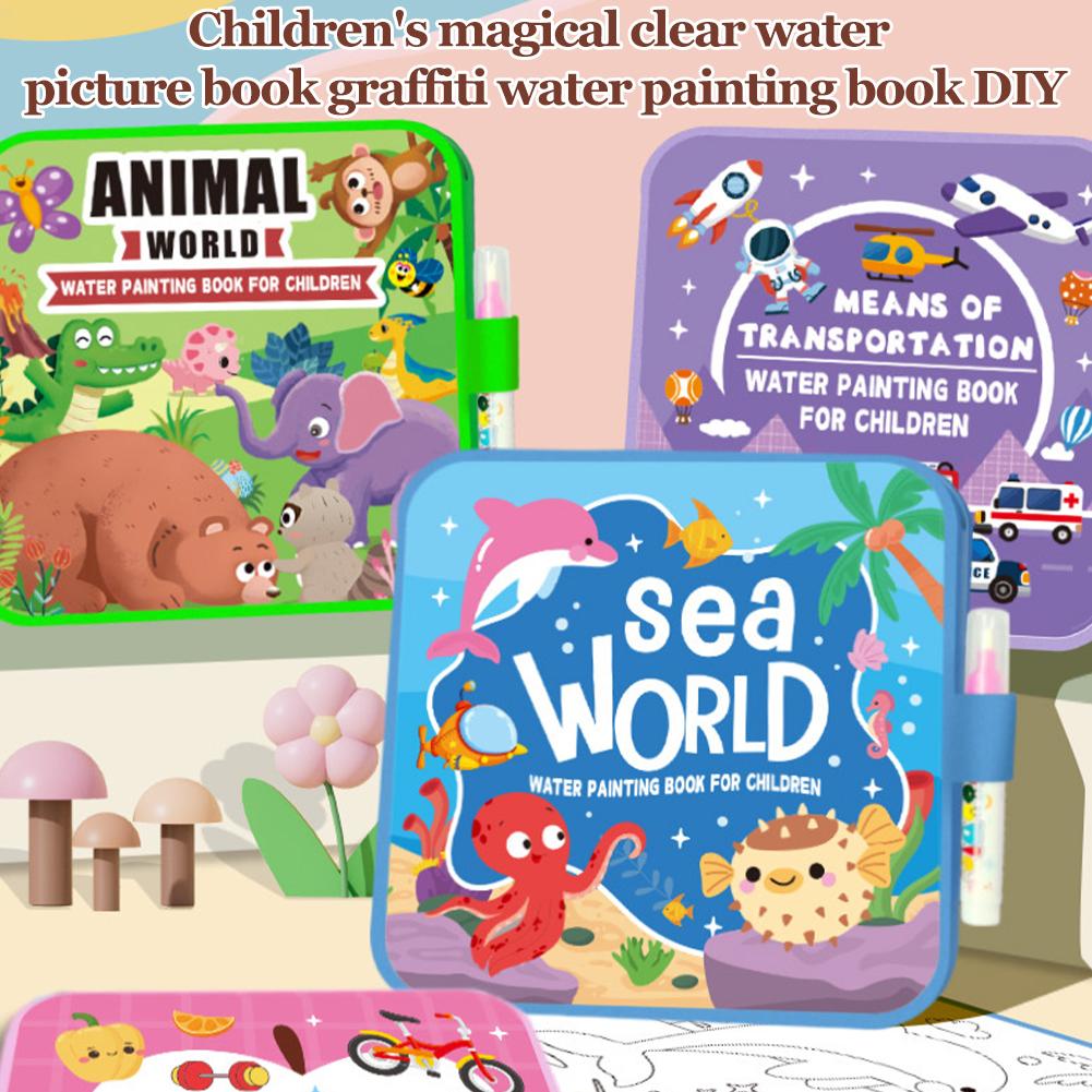 Faltbares Wassermalbuch für Ki – Reusable Water Magic Coloring Book Bewertung und Preis