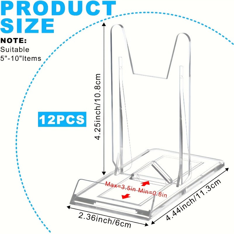 12 Stück 5/ Transparenter Acry – Clear Acrylic Book Stand Holder Bewertung und Preis