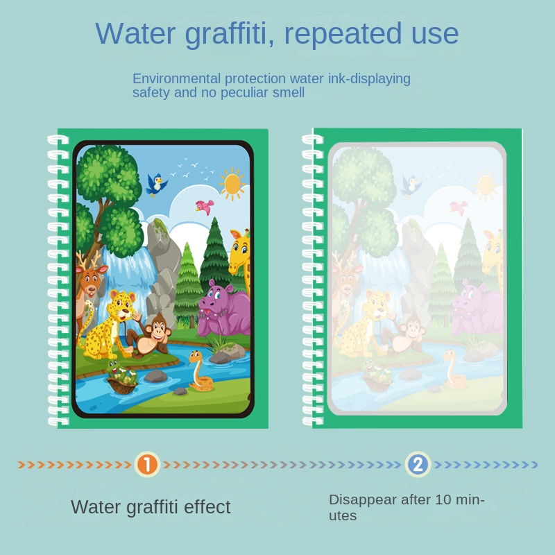 Magisches Wasser-Zeichenbuch f – Reusable Water Magic Coloring Book Bewertung und Preis